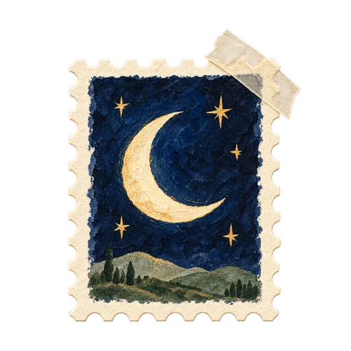 Moonlight stamp