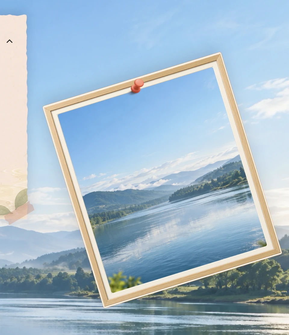 A photo note hangs at an angle around its fixed pushpin