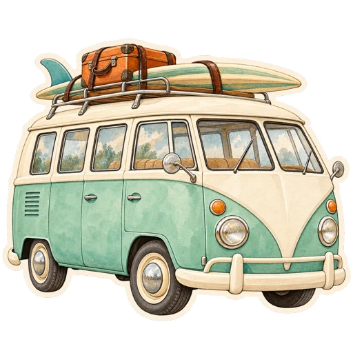 Road trip sticker